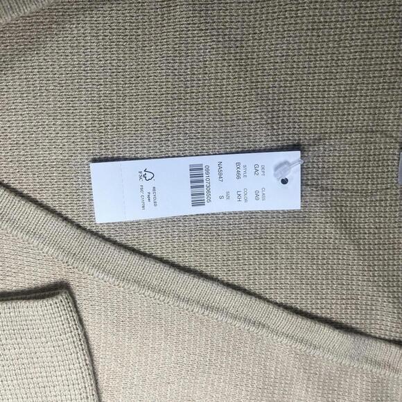 New JCREW Woman’s Size S V-neck Sweater Blazer in Beige BX466 LKH Color - Picture 3 of 8